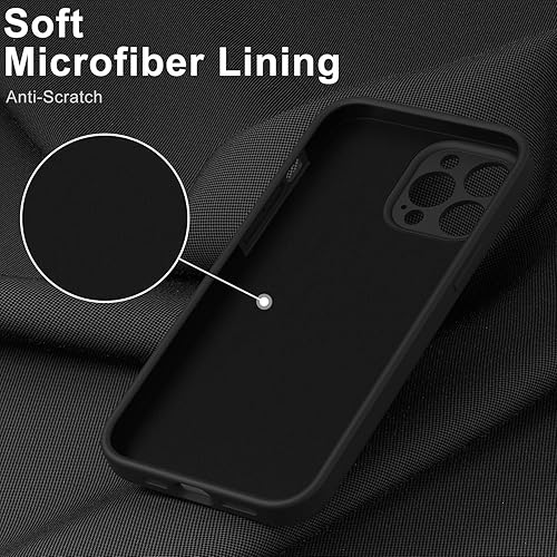 Miniatura 4 de DEENAKIN Funda compatible con iPhone 12 Pro con protector de pantalla, mejora la protección de la cámara, funda protectora de goma de gel de