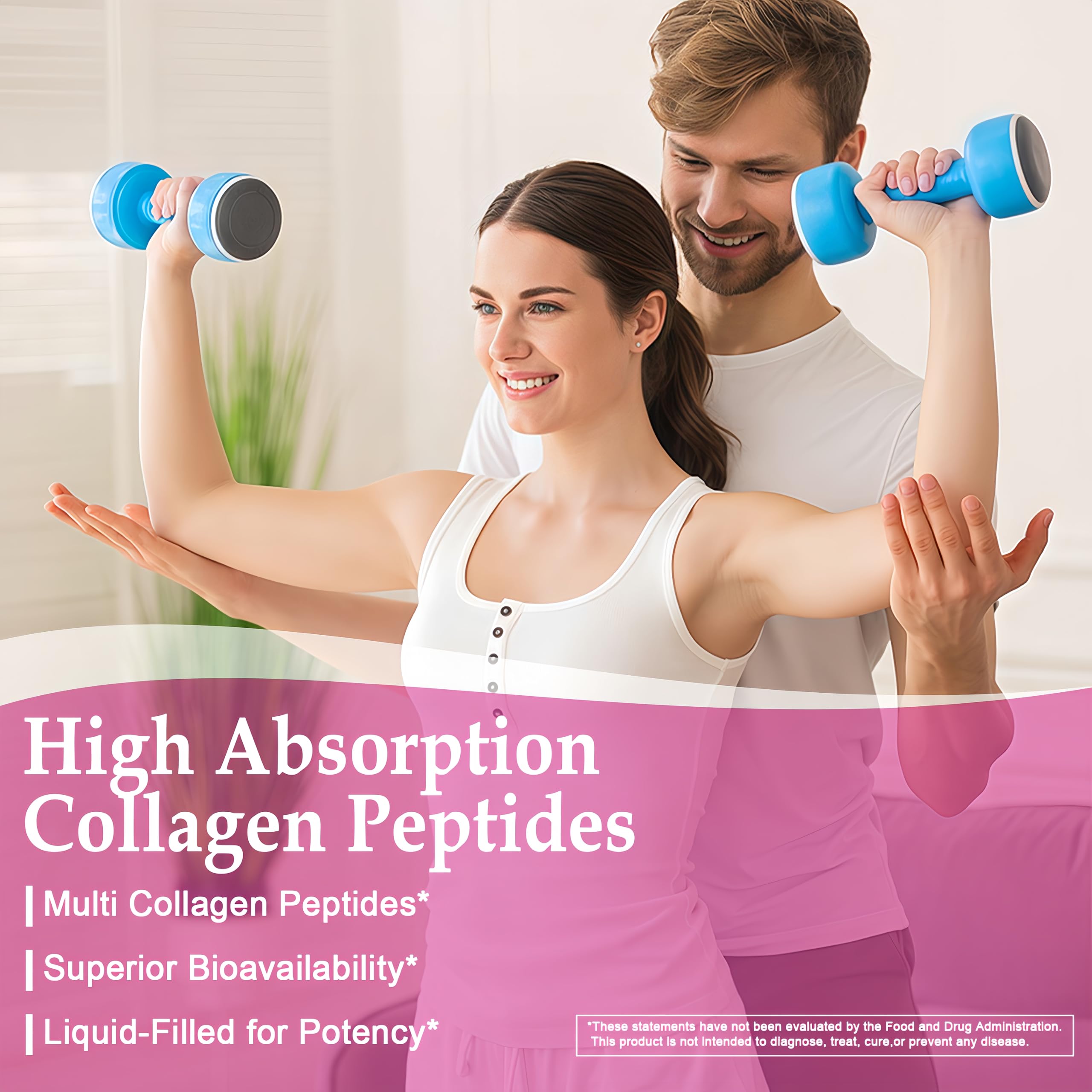 Multi Collagen Peptides Softgels - Hydrolyzed Collagen Peptides For Women & Men with Vitamin C Hyaluronic Acid - High Absorption Collagen Complex for Skin Hair Nail & Joint - Type I, II, III, V, X — Amazon image 5