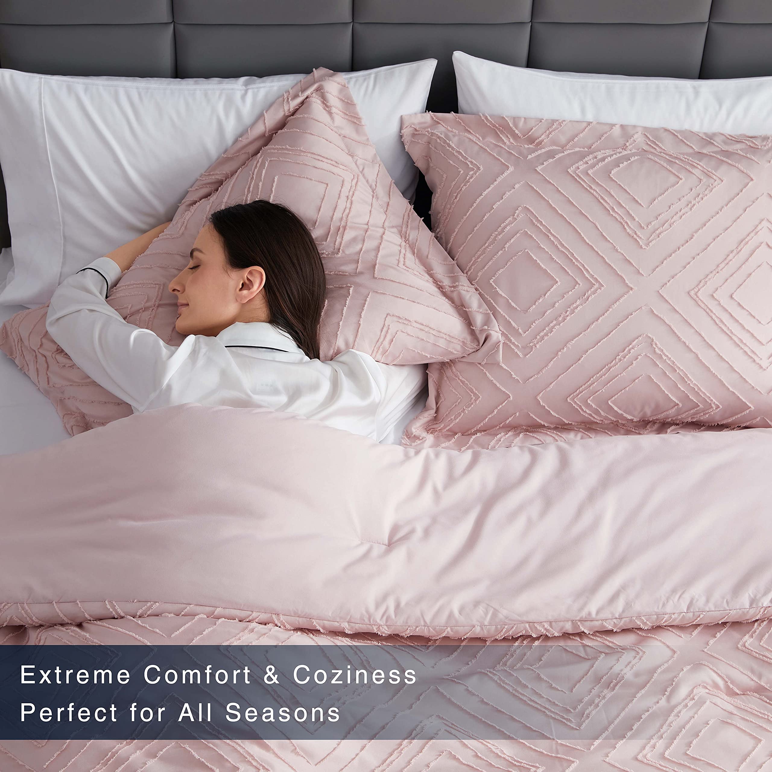 Bedsure Khaki King Comforter Set Bedding Comforter Set, Comforters