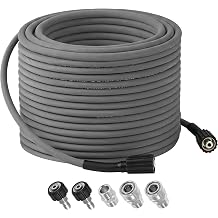 RIDGE WASHER 50 FT Pressure Washer Hose, 1/4" ID, M22-14mm