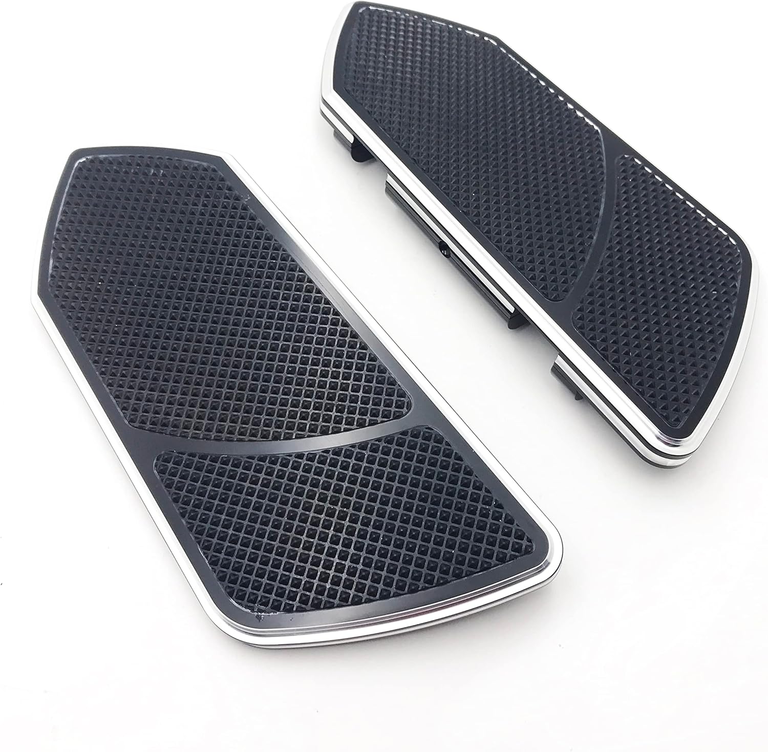 HTTMT H1314- Black Billet Rear Passenger Foot Board Floorboard Compatible with H-D Touring Street Glide