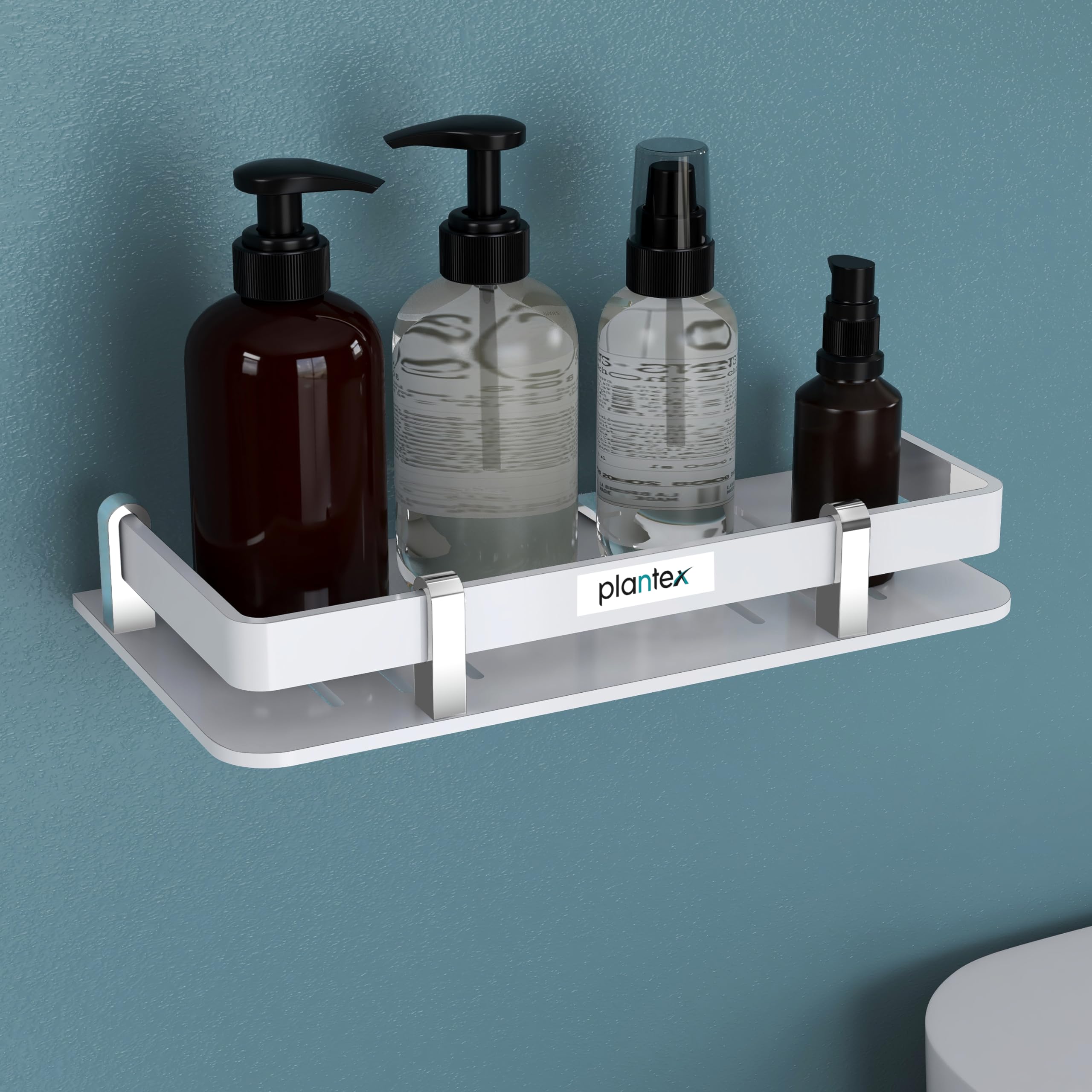 Plantex Acrylic Bathroom Organizer/Shelf For Bathroom/Kitchen/Wall -Bathroom Accessories (9X5 Inches-White) (B07RC3R66X) Amazon Price History, Amazon Price Tracker