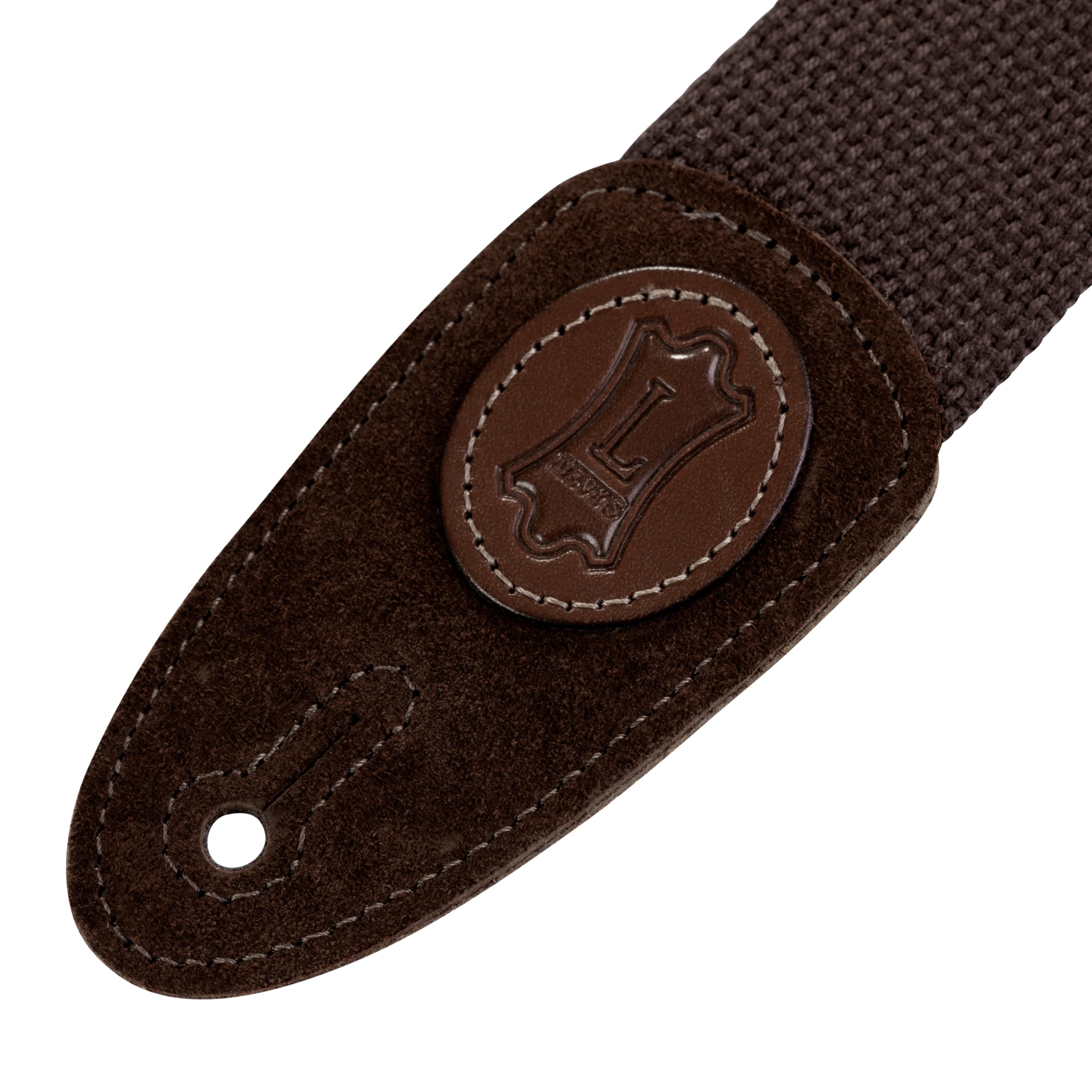 Levy's Leathers Signature Cotton Series Gitarrengurt aus Baumwolle | Breite 5 cm | Extra Lang | Braun | (MSSC8-XL-BRN)