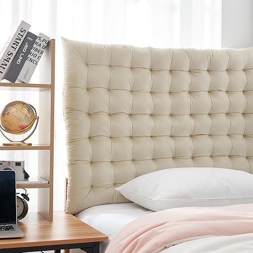 Miniatura 7 de DormCo Rainha - Cabecero universitario copetudo, color crema natural