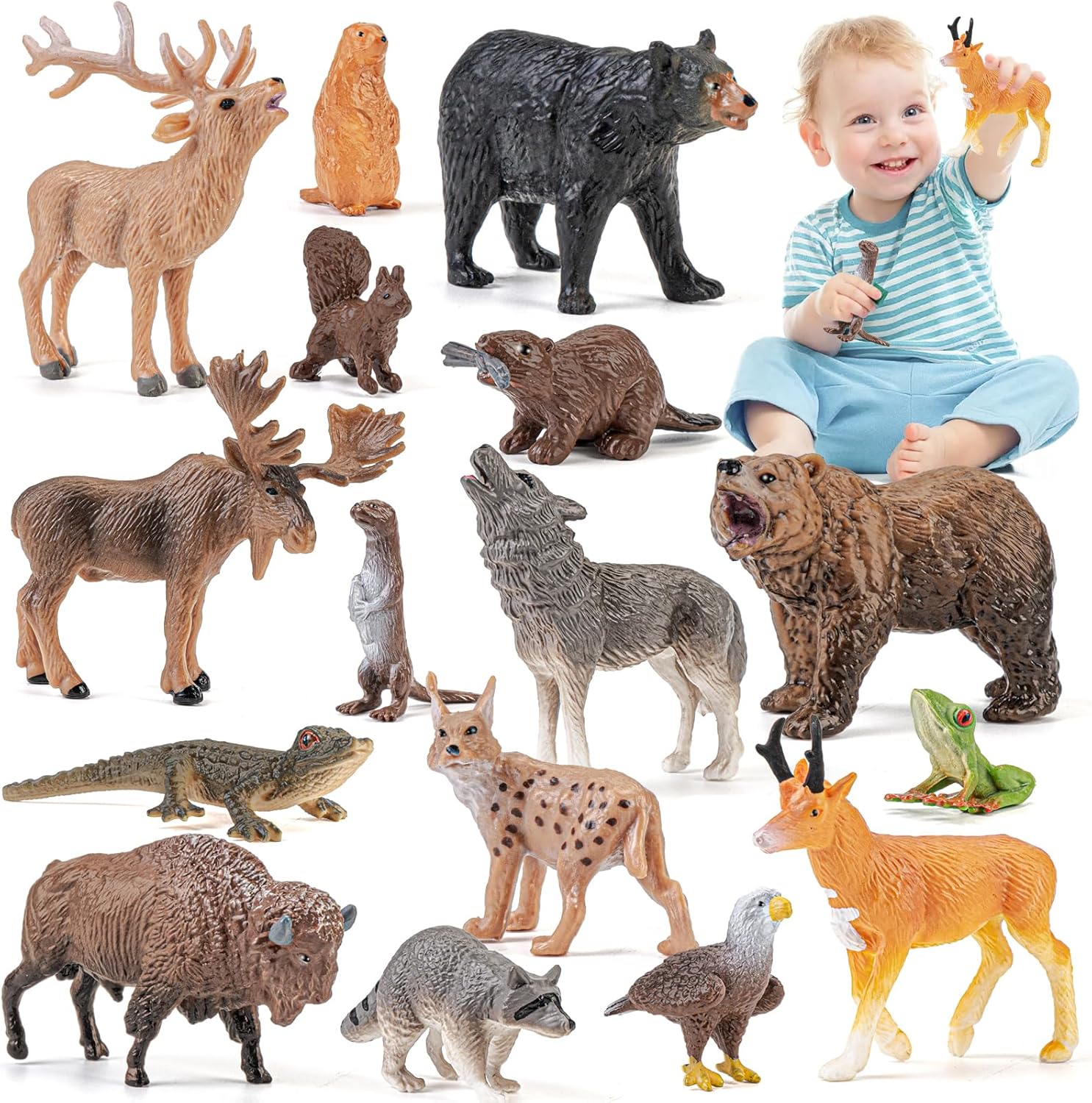 【林地奇遇記】THINKBAY 動物公仔拼圖組 $8.99