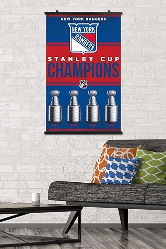 Miniatura 2 de Trends International NHL New York Rangers - Póster de pared de Champions 23, 22.37 x 34.00 pulgadas, paquete de póster y clip prémium