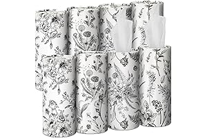 Zonon 8 Pcs Vintage Floral Car Tissue Cylinder