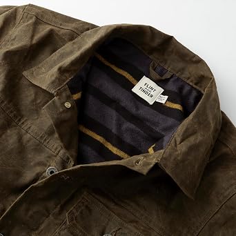 Huckberry Men's Flint and Tinder Flannel-lined Waxed Trucker Jacket Flint and Tinder Flannel Lined Waxed Trucker Jacket (pack of 1)