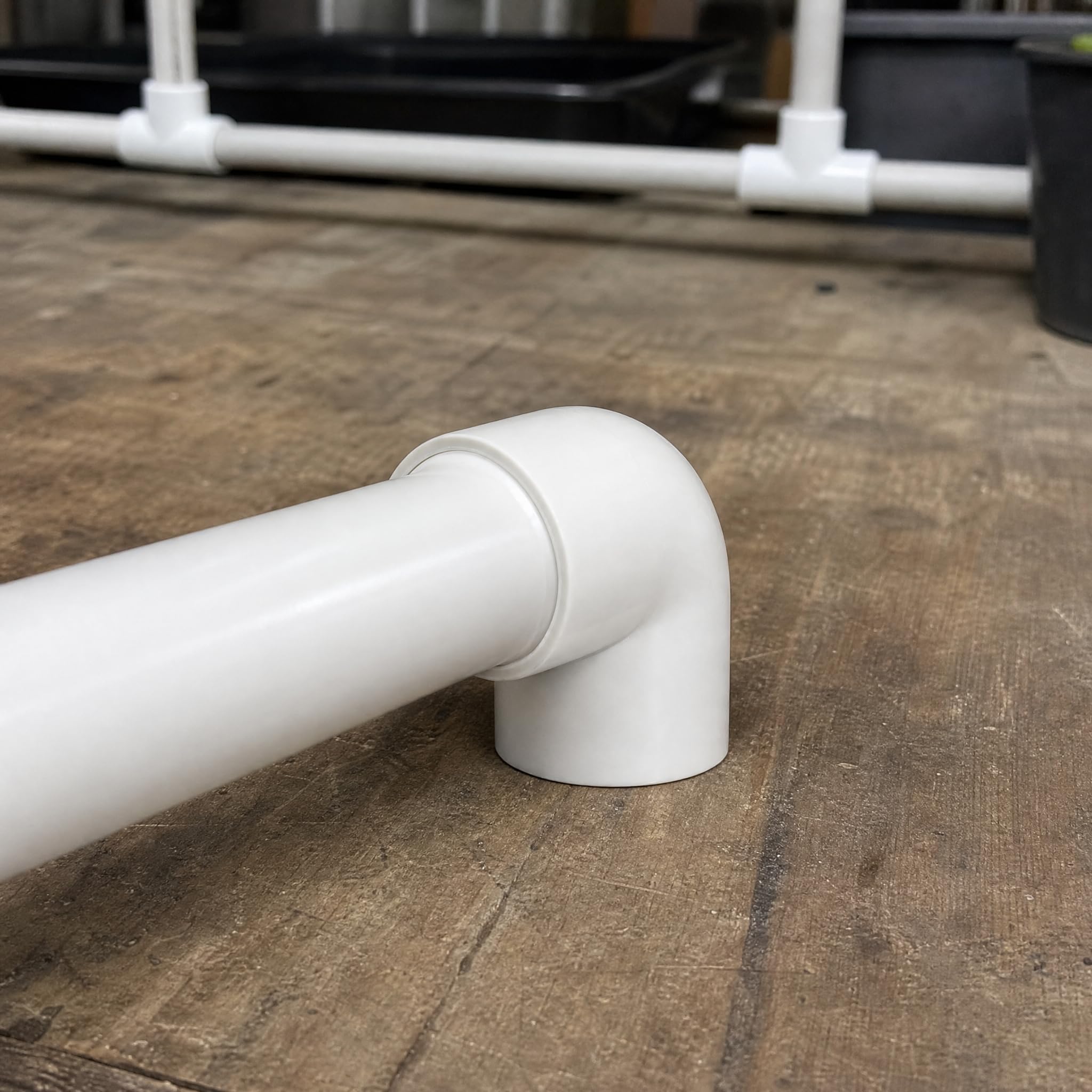 Raccordo a Gomito in PVC a 90, Gomito 250mm bianco