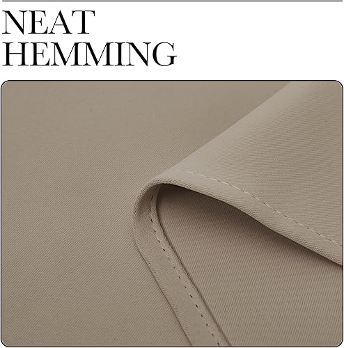 Miniatura 7 de NICETOWN Cortinas opacas elegantes de 63 pulgadas de largo para ventanas pequeñas, paneles de reducción de ruido y bloqueo de corrientes de aire