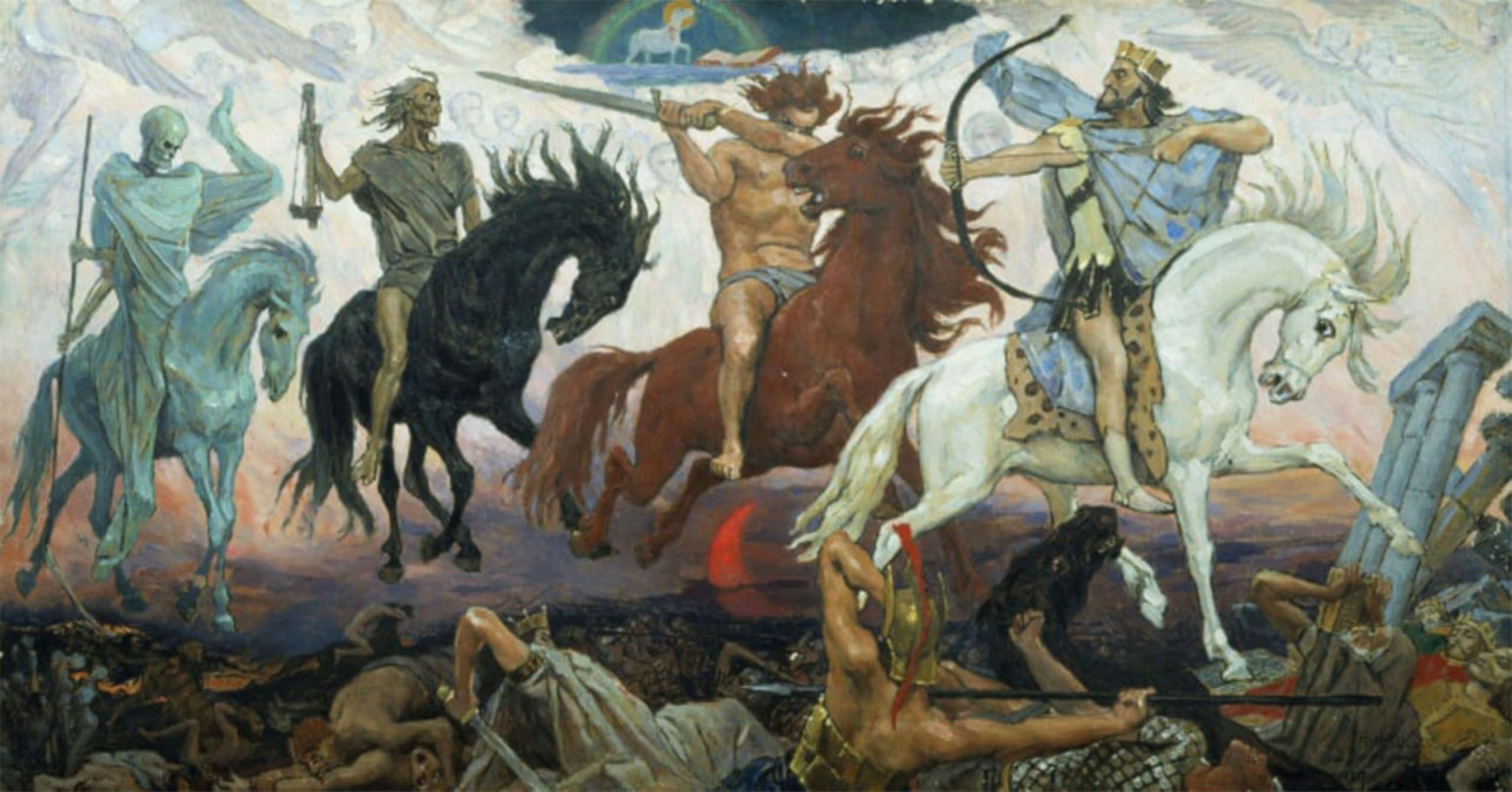 SERENDIPITP Vintage Picture Print on Canvas Wall Art Poster ApocalypseMichailovitch Vasnetsov Artwork Print Poster for Wall Decor 60x90cm