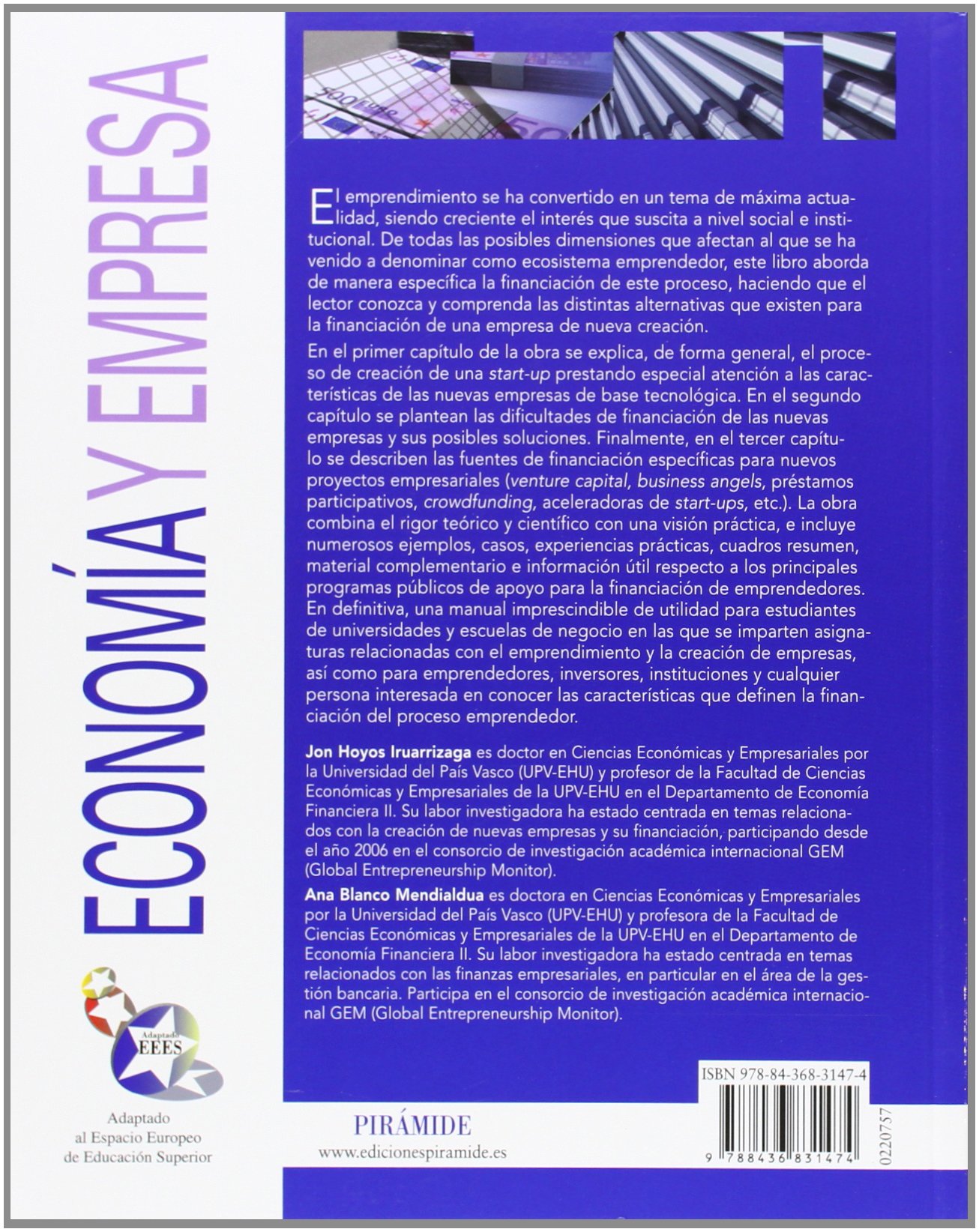 Financiación del proceso emprendedor (Economía y Empresa)