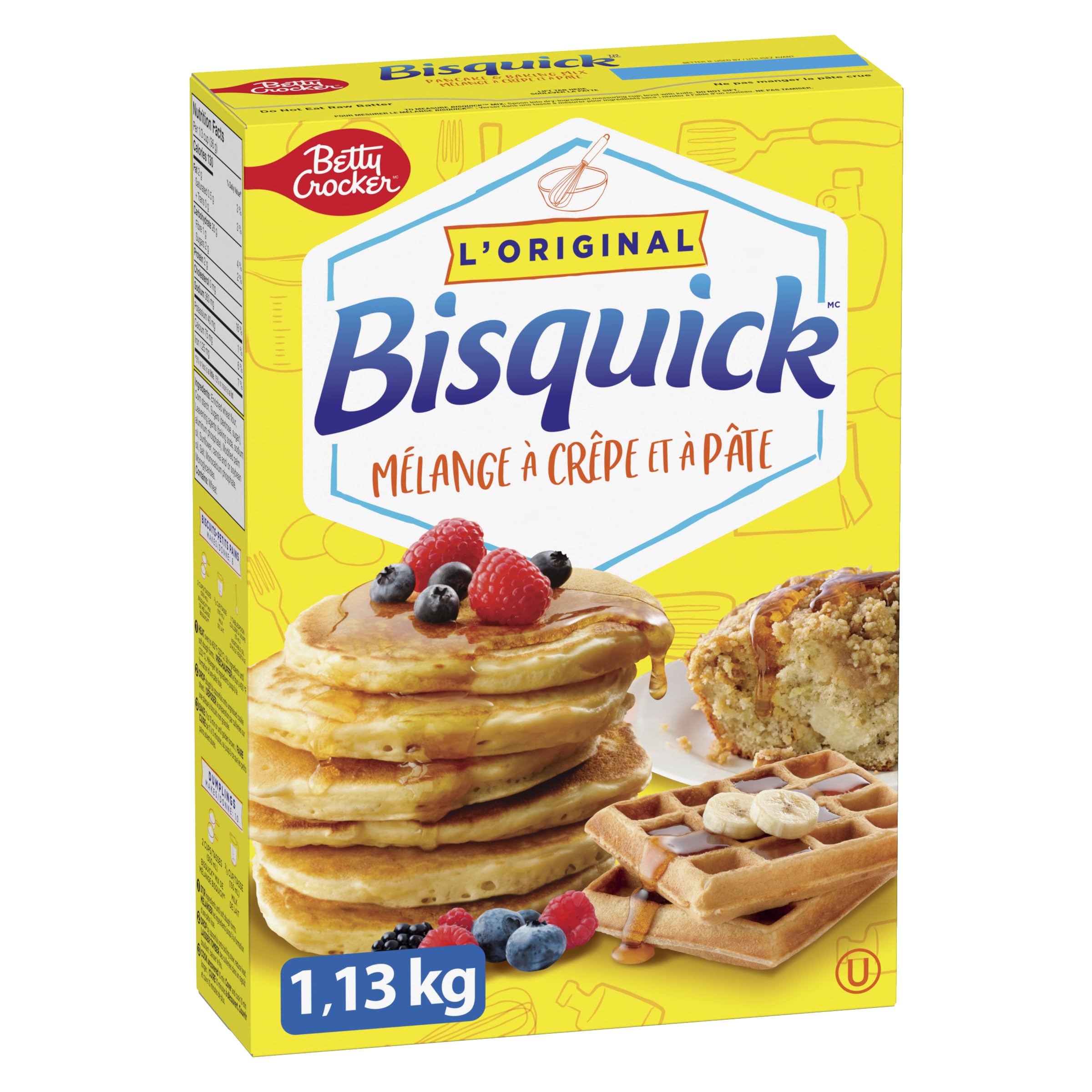 BETTY CROCKER Bisquick Original Mezcla para panqueques y waffles 1,13 kg