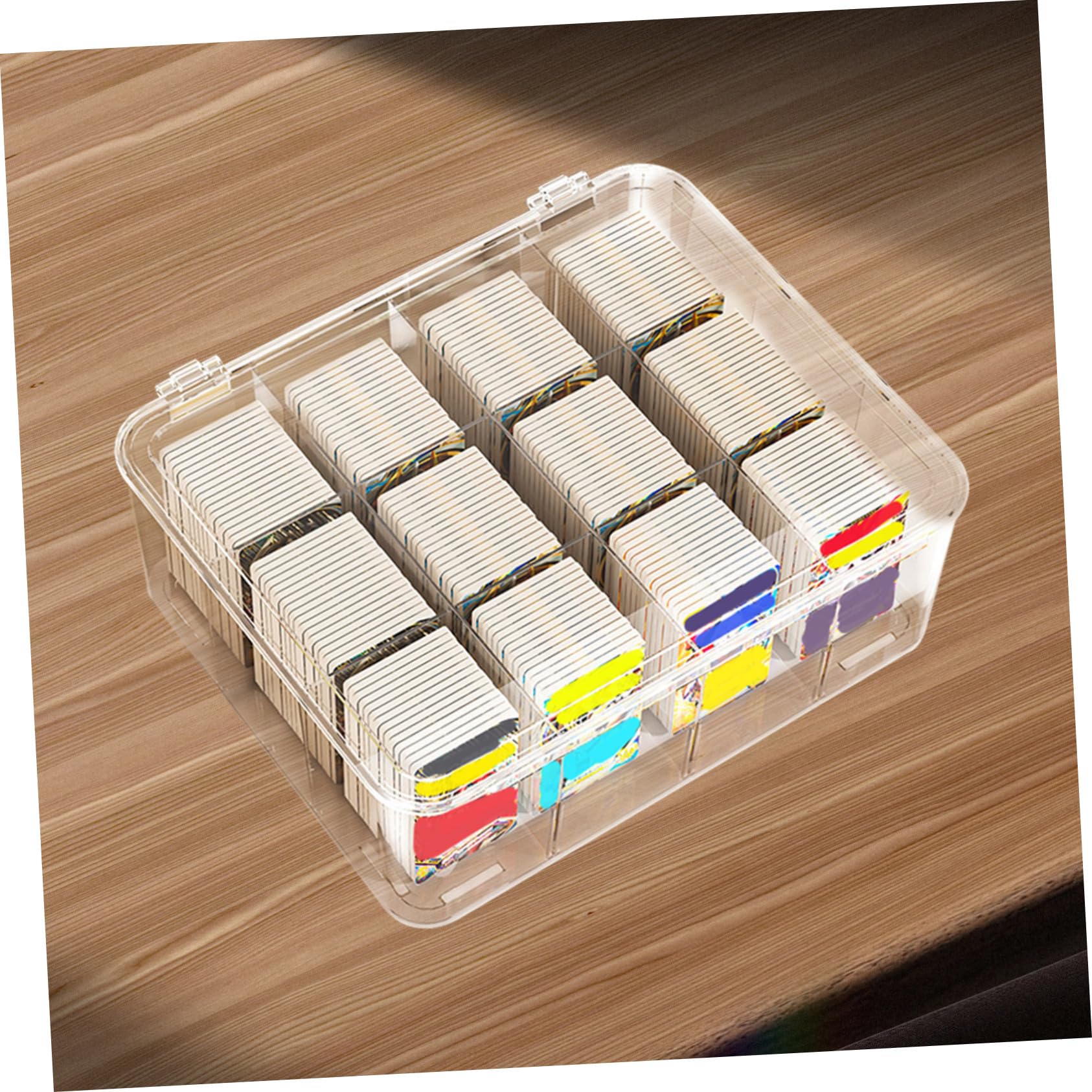 Contenitore Per Carte Da Gioco Scatola Porta Biglietti Da Visita Custodia Trasparente Per Carte
