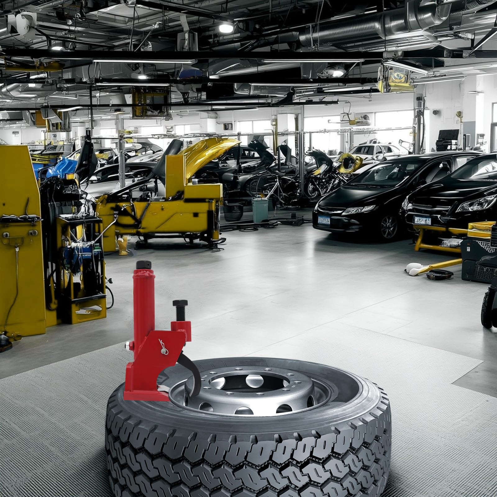 Manuelles Reifenmontiergerät 38–42 Zoll, Reifenwechsel Werkzeug für PKW/SUV/LKW/Traktor, Reifenheber mit Hebelmechanik, kompakt & tragbar