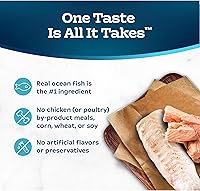 Vista 6 de Blue Buffalo Tastefuls Paté de comida húmeda para gatos, hecho con ingredientes naturales Entrada de pescado y atún del océano, latas de 3 onzas