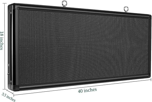 Miniatura 7 de P6 Señal LED para exteriores 40 "x 18" Tablero de mensajes de desplazamiento LED programable con textos de soporte de alta resolución, imágenes