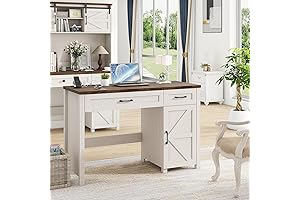 Farmhouse Executive Desk: An Expansive Workstation for Home Offices and Studies