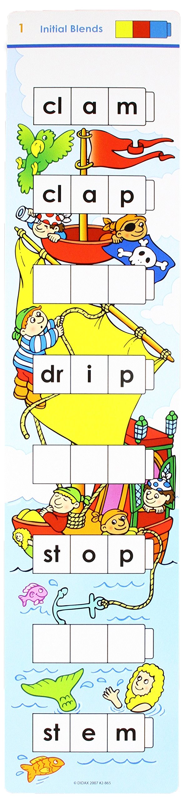 Didax Educational Resources Blends Word Ladder Activity Card Set