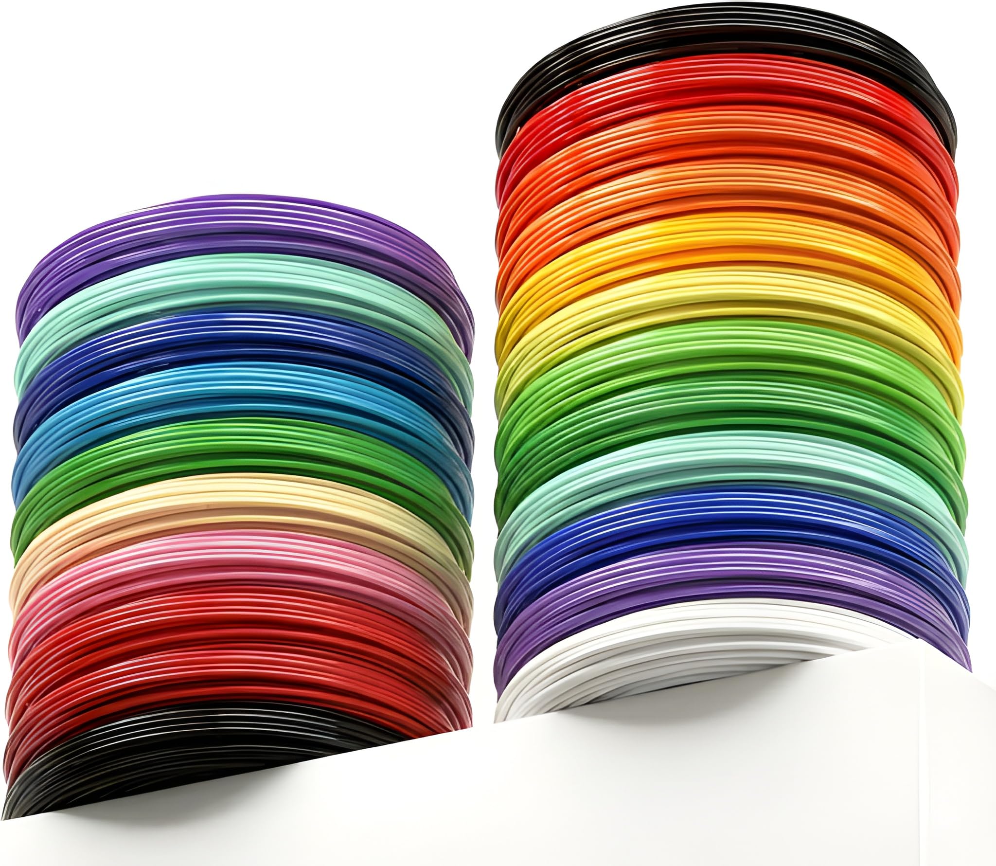 Premium Multicolor 3D Pen Filament – 11 Pack (5 Meters Each) | 1.75 mm PLA Refill Strands | Compatible with All Standard 3D Pens | Smooth Extrusion, Vibrant Colors
