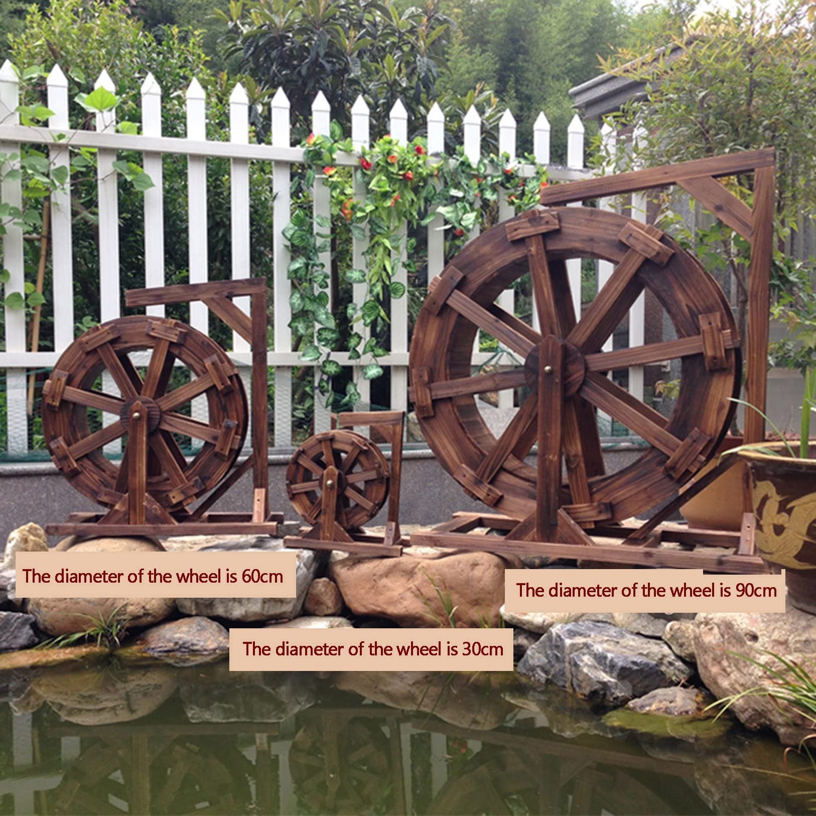 TOYANDONA Wasserrad Für Teich & Aquarium - Mini-Brunnenrad Aus Kunststoff