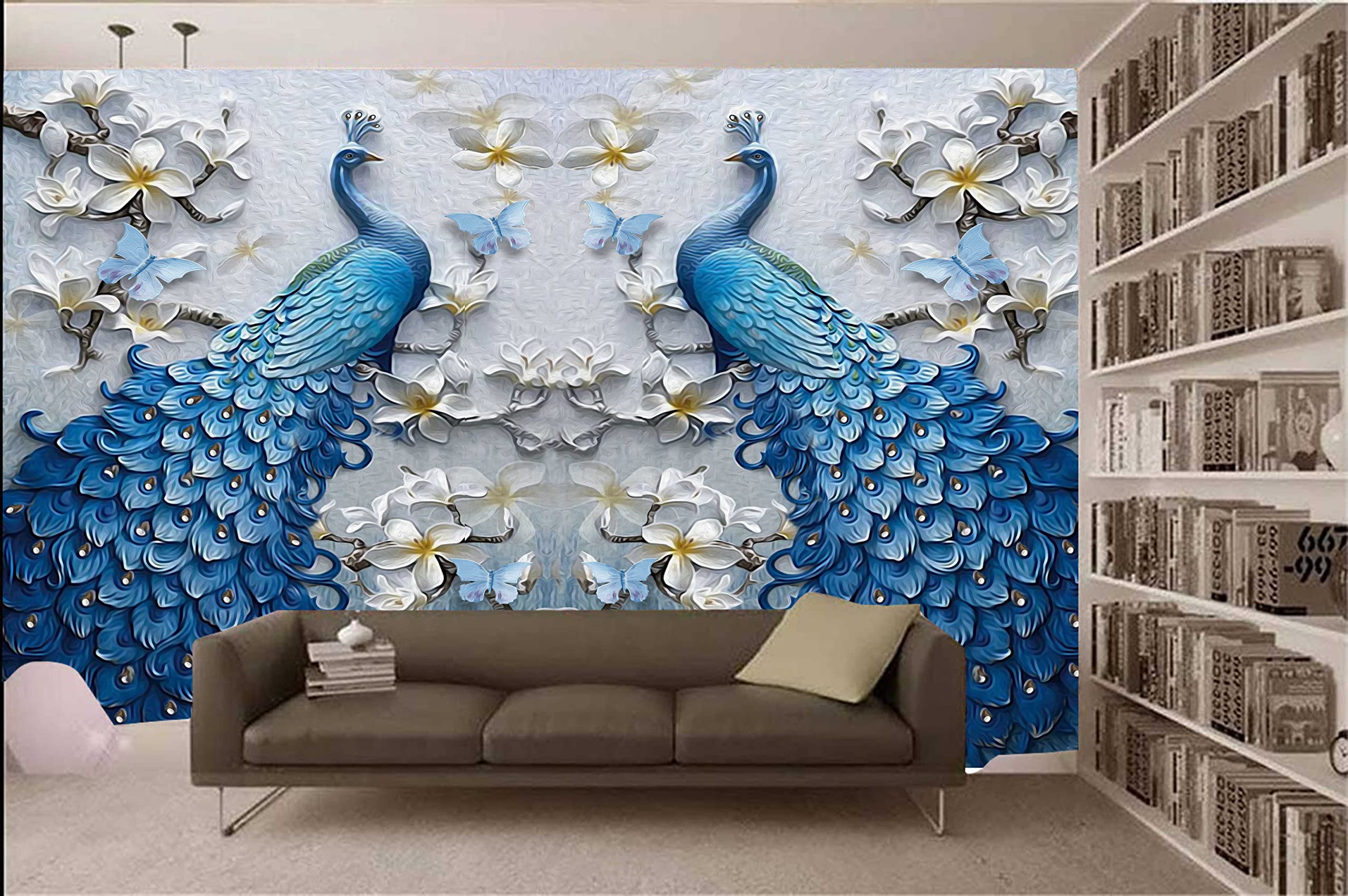 Annu advertising Self Adhesive Wallpaper Wall Sticker for Home Office Living Room Bedroom Hall Kids Room Peacock Scenery_20 (48 inch x 30 inch)_1Roll (B0BGC5QC52) Amazon Price History, Amazon Price Tracker
