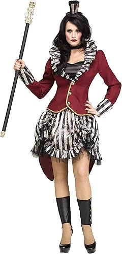 Fun World Disfraz de amante de anillos Freakshow para mujer, talla XL, Rojo -, XL