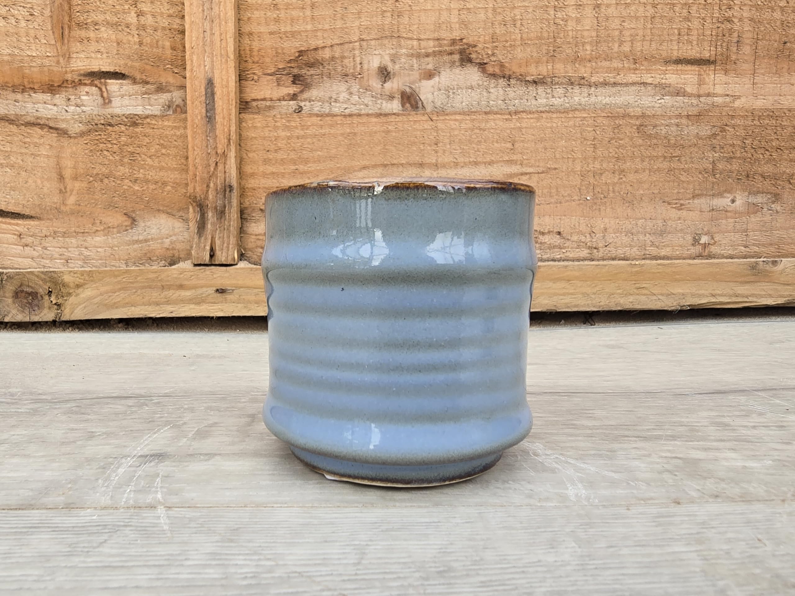 Pugh's Cacti Blue Pastel Decorative Pot Cover (Blue). Perfect For Gifts/Personal Use. Good For Office/Home Environment. Perfect For Cactus/Cacti And Succulents. 5.5Cm Inner Diameter