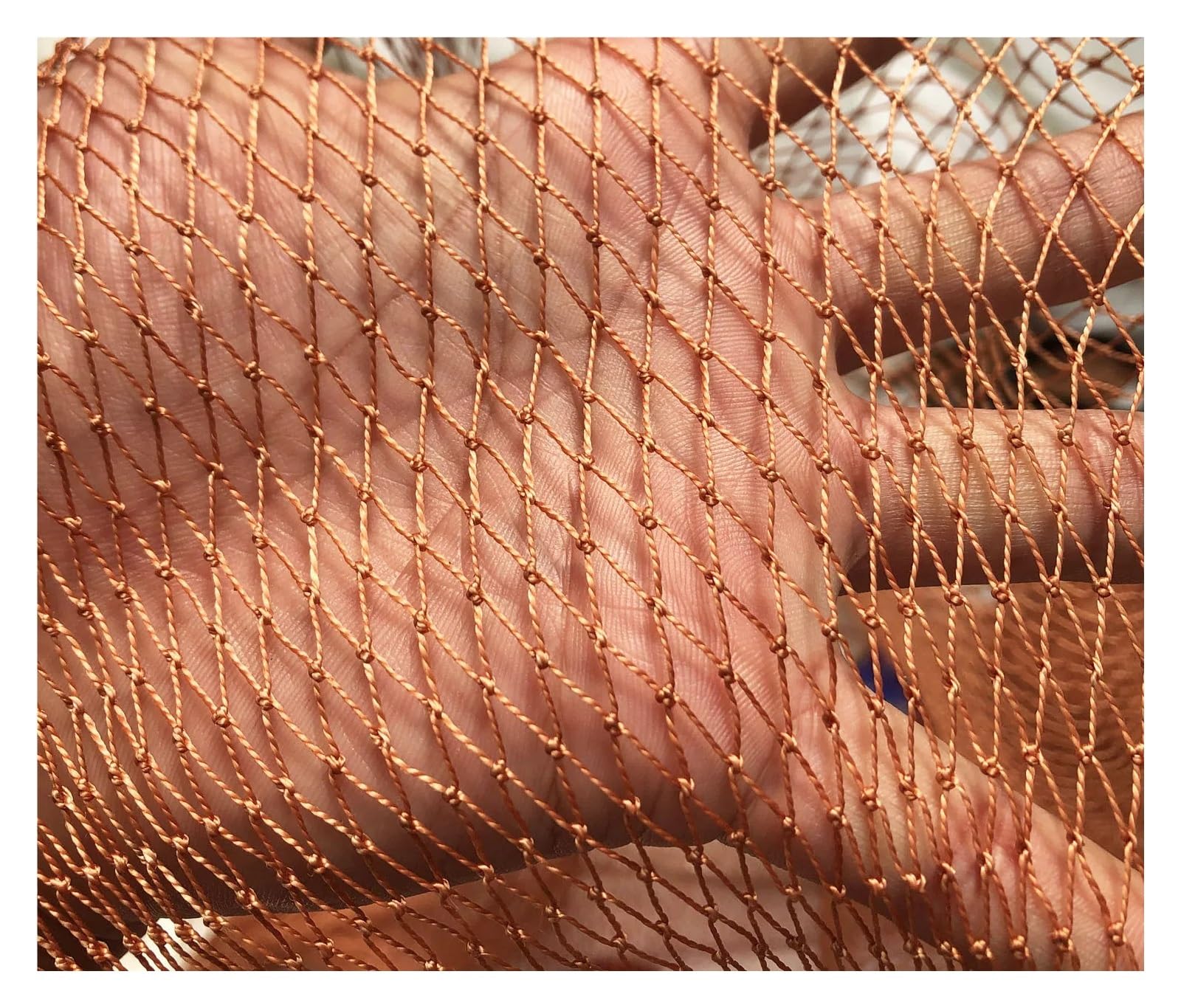 anti bird netting Solid Tyre Line Netting Nylon Net Anti Bird Crops Protective Fencing Mesh,Cat Chicken Fishing Garden for Pond Fruit Protection(1mx5m,Brown 2x2cm Cell)