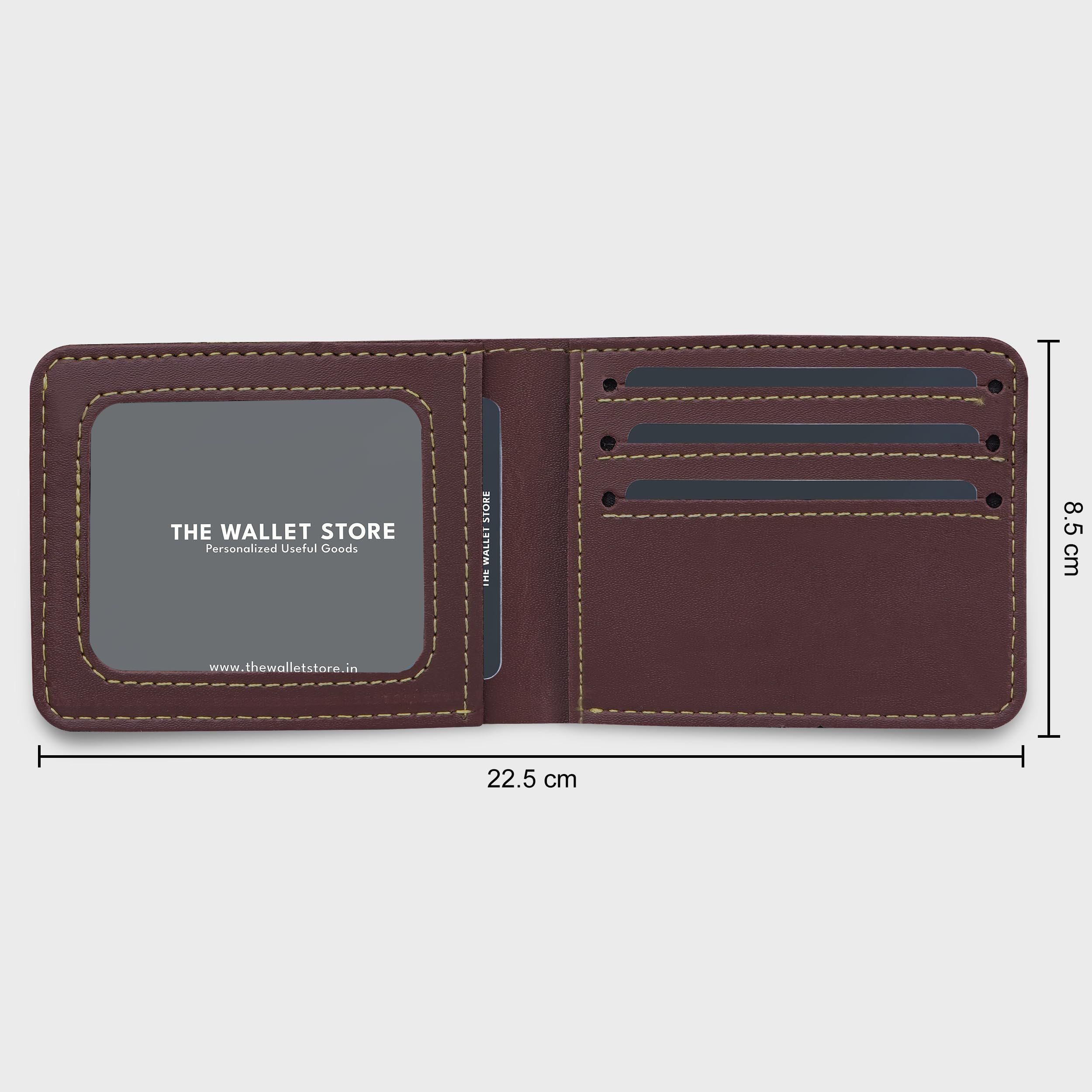 The Wallet Store Vegan Leather Wallet For Men - Brown