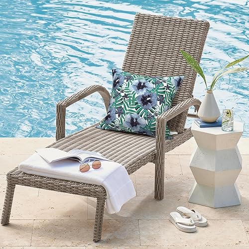 Miniatura 2 de DYTXIII Paquete de 2 almohadas impermeables para exteriores con rellenos, cojín decorativo cuadrado de 18 x 18 pulgadas para patio, hogar, sofá,