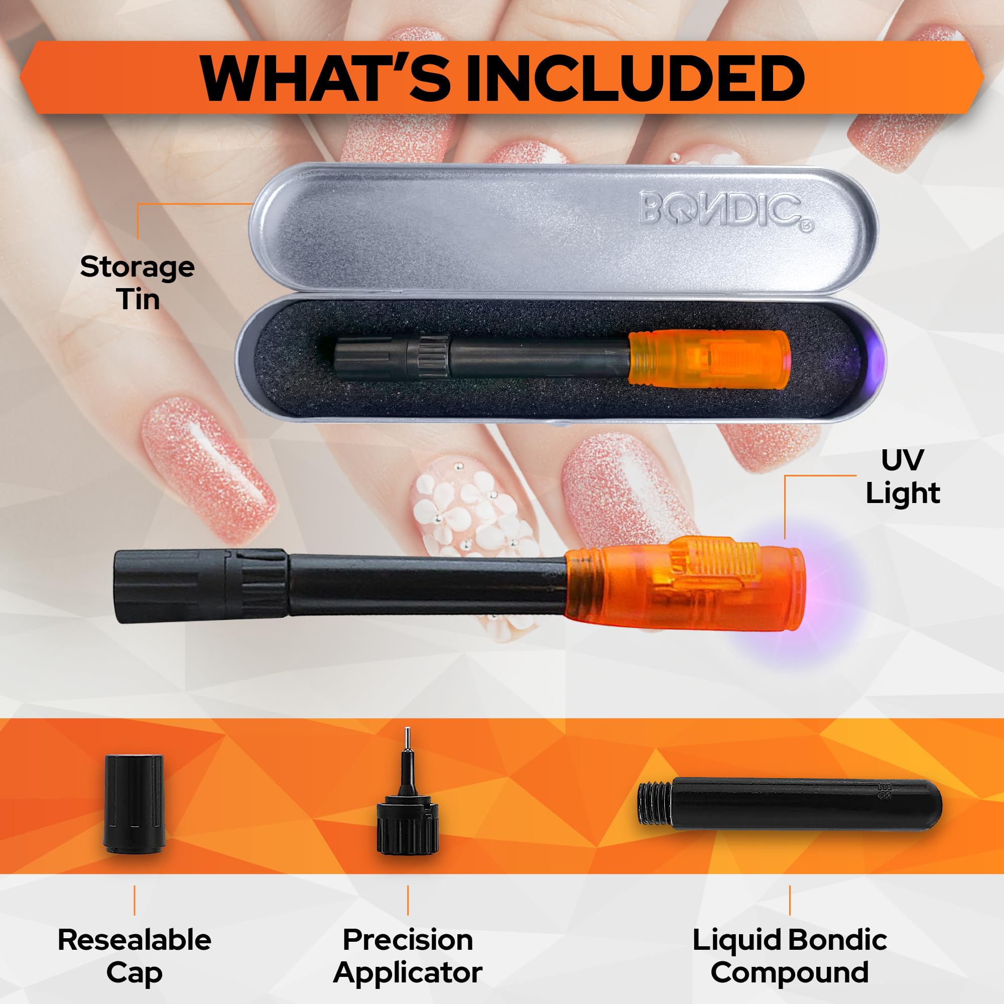 EDSRDXS UV Bonding & Welding Glue Kit - 3 Types Of UV Glue With Light, For Repairs & Crafts
