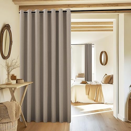 Vista 529 de NICETOWN - Cortina divisora que reduce el ruido para loft, habitación, sótano, hospital, clínica, laboratorio, cubículo, pantalla de privacidad