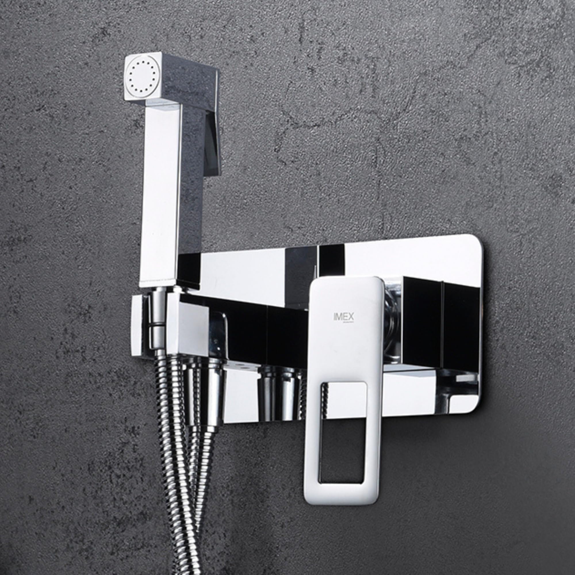 IMEX kran bidetowy, bateria bidetowa, bateria bidetowa, bateria bidetowa z mieszaczem ciepłej i zimnej wody, bateria Bidet, łatwa instalacja, seria szwedzka, kolor chrom