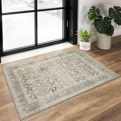 KUTA Vintage 5x7 Dark Green Area Rug
