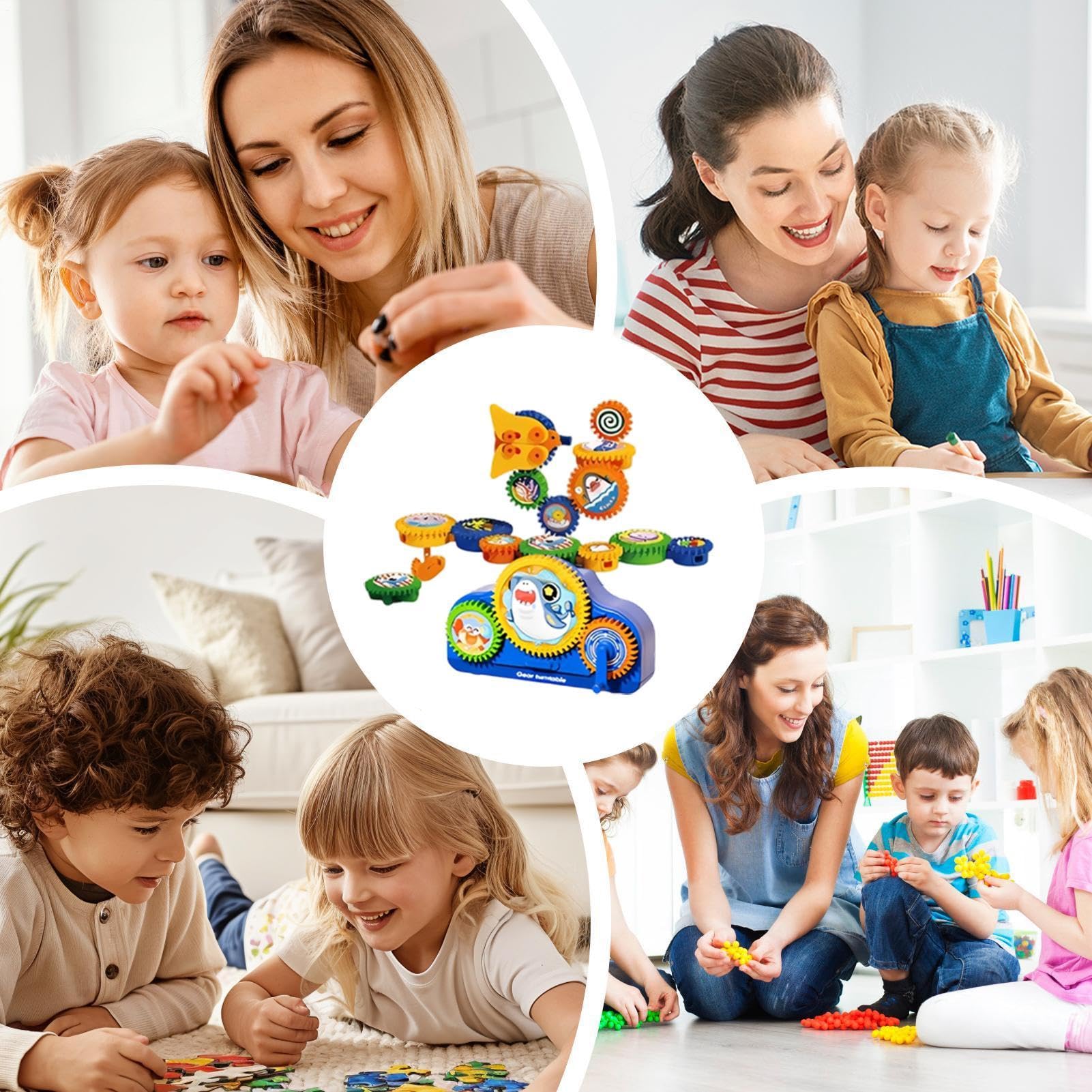 Da Costruzione Con Ingranaggi Set Educativo Divertente Con Incastro | Giocattoli Di Da Costruzione Per Bambini Per Bambini Camera Soggiorno Giardino