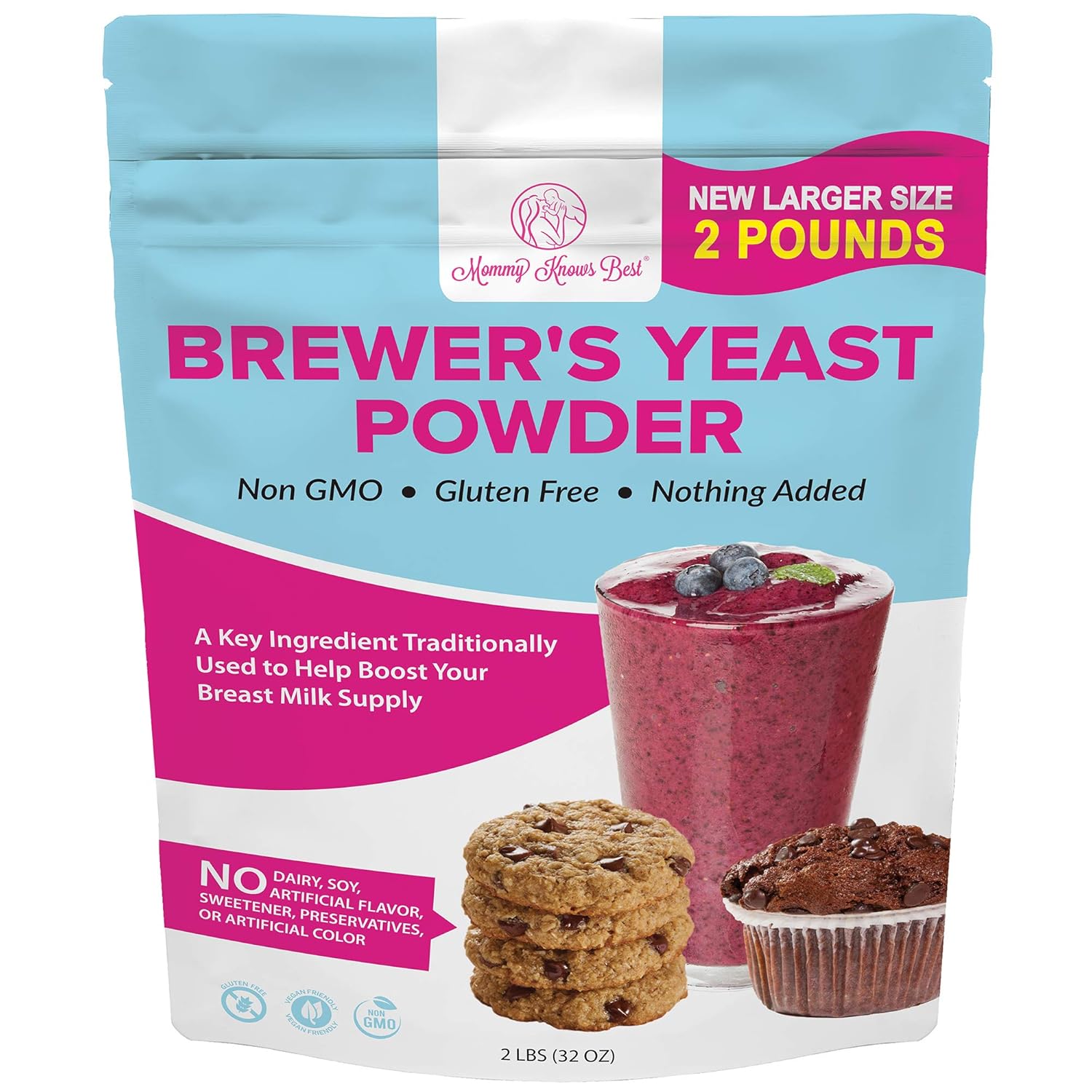 Mommy Knows Best Brewers Yeast Powder for Lactation Brewer