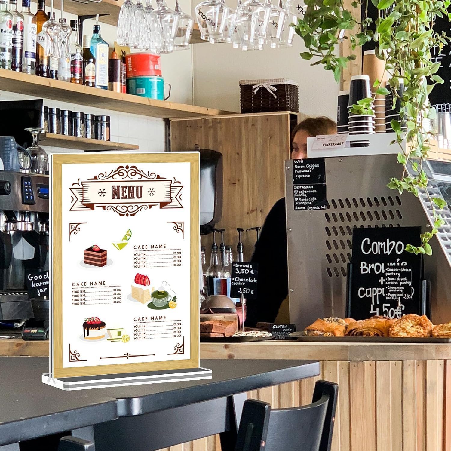 A5 Acryl-Schilderhalter, 10 Stück, T-Form, A5, transparenter Schilderhalter, A5, Acryl-Poster, doppelseitig, für Tisch, Restaurant, Hotel, Dokumente, Büro