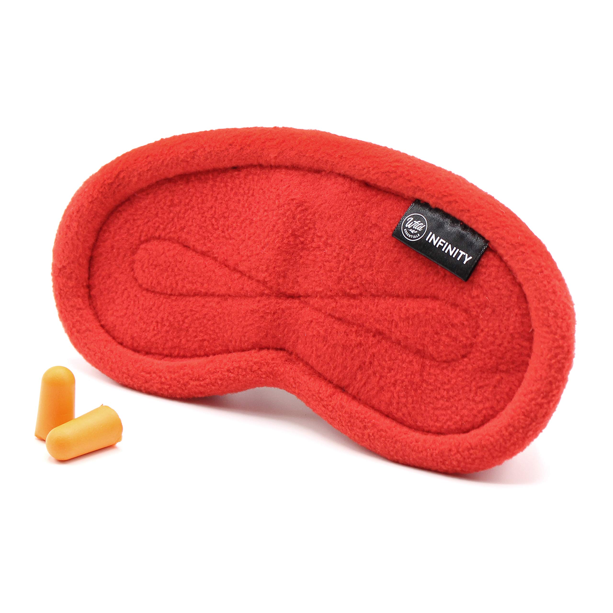 Wild Essentials Infinity Fleece Luxury Sleep Mask - Sunset Red