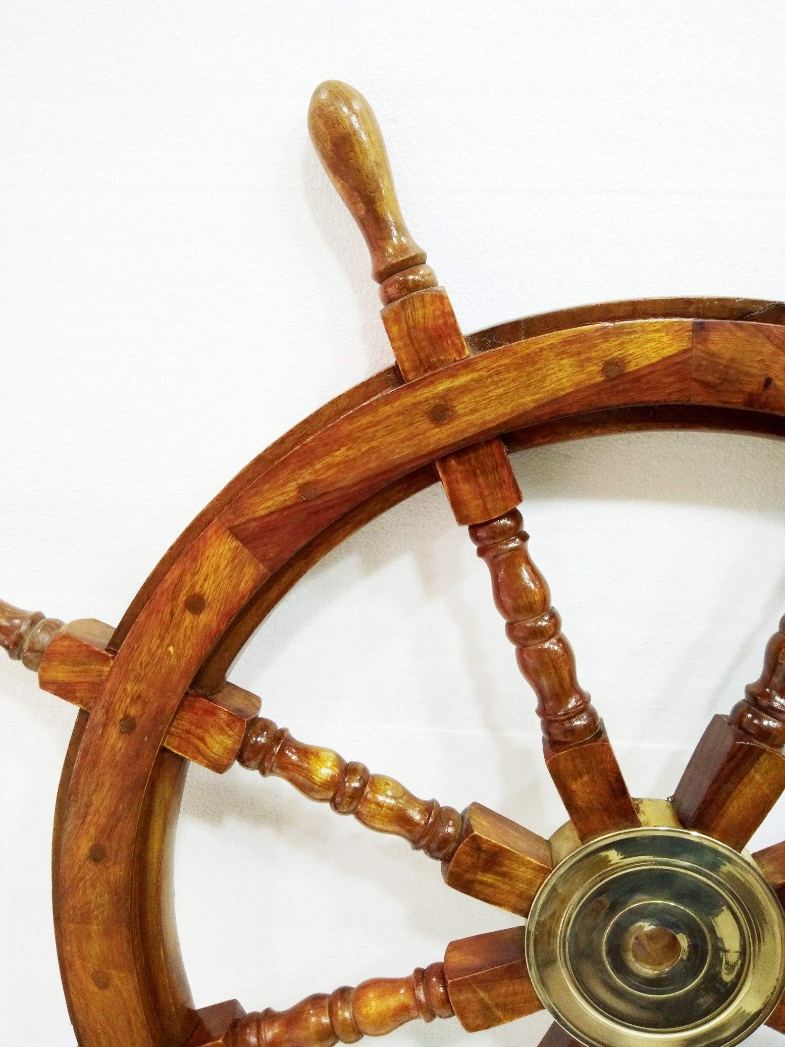 Steuerrad aus Holz, 91,4 cm, maritimes Schiff, Piratenkapitän, Wanddekoration