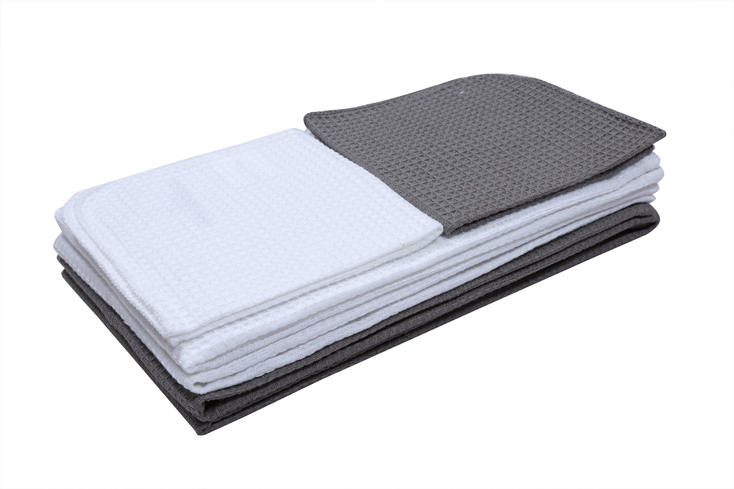 Bumble Cotton 100% Cotton, 4 Kitchen Dish Towels, 14 X 25 In, 2 Dish Cloths 12 X 12 In Black Friday sale