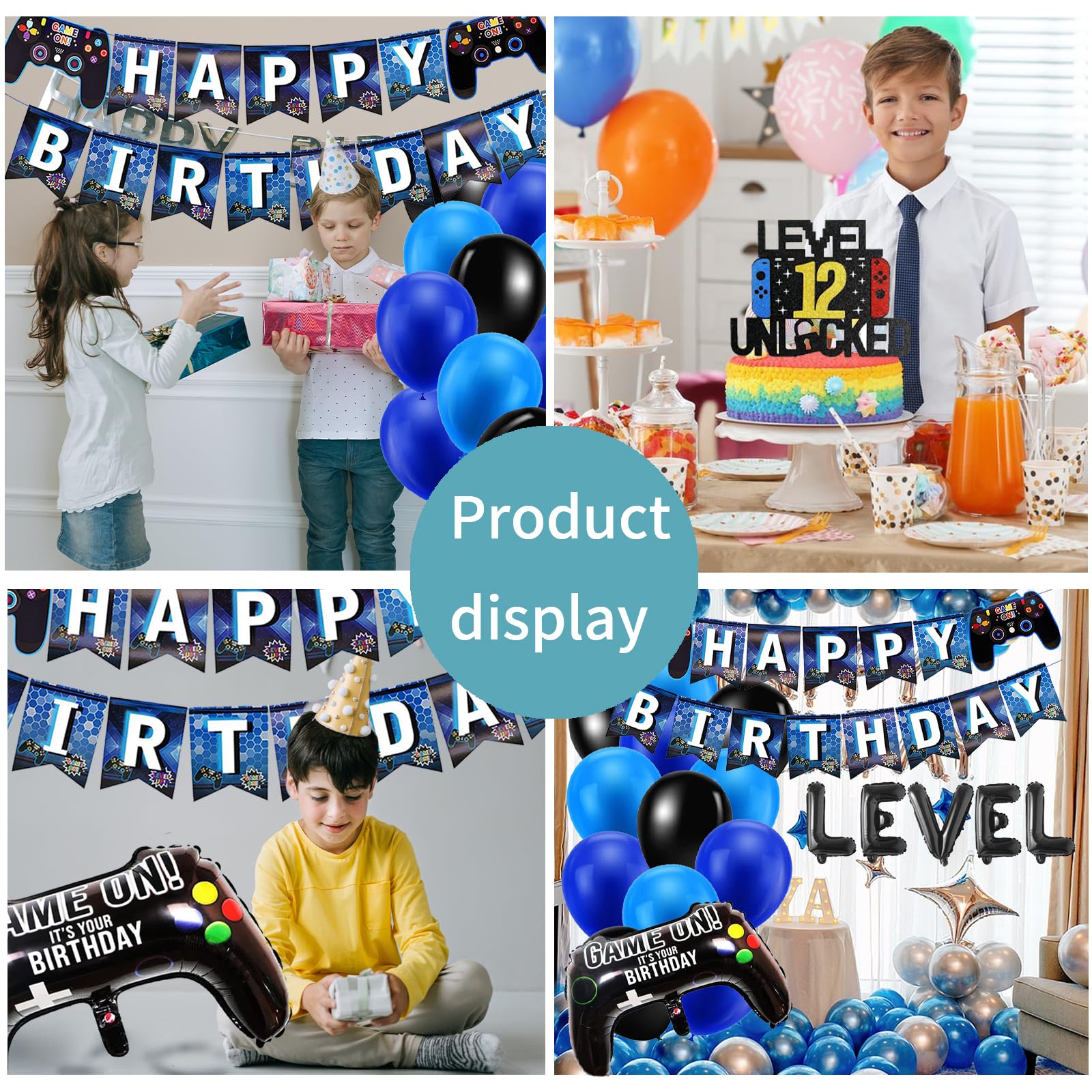 Produktbild von 9 Geburtstag Junge Pixel Ballons Für 8. Geburtstag - 10er Set Mit Gamer-Motiven Für Jungen | Geburtstagsdeko Geburtstagsdeko Ballons