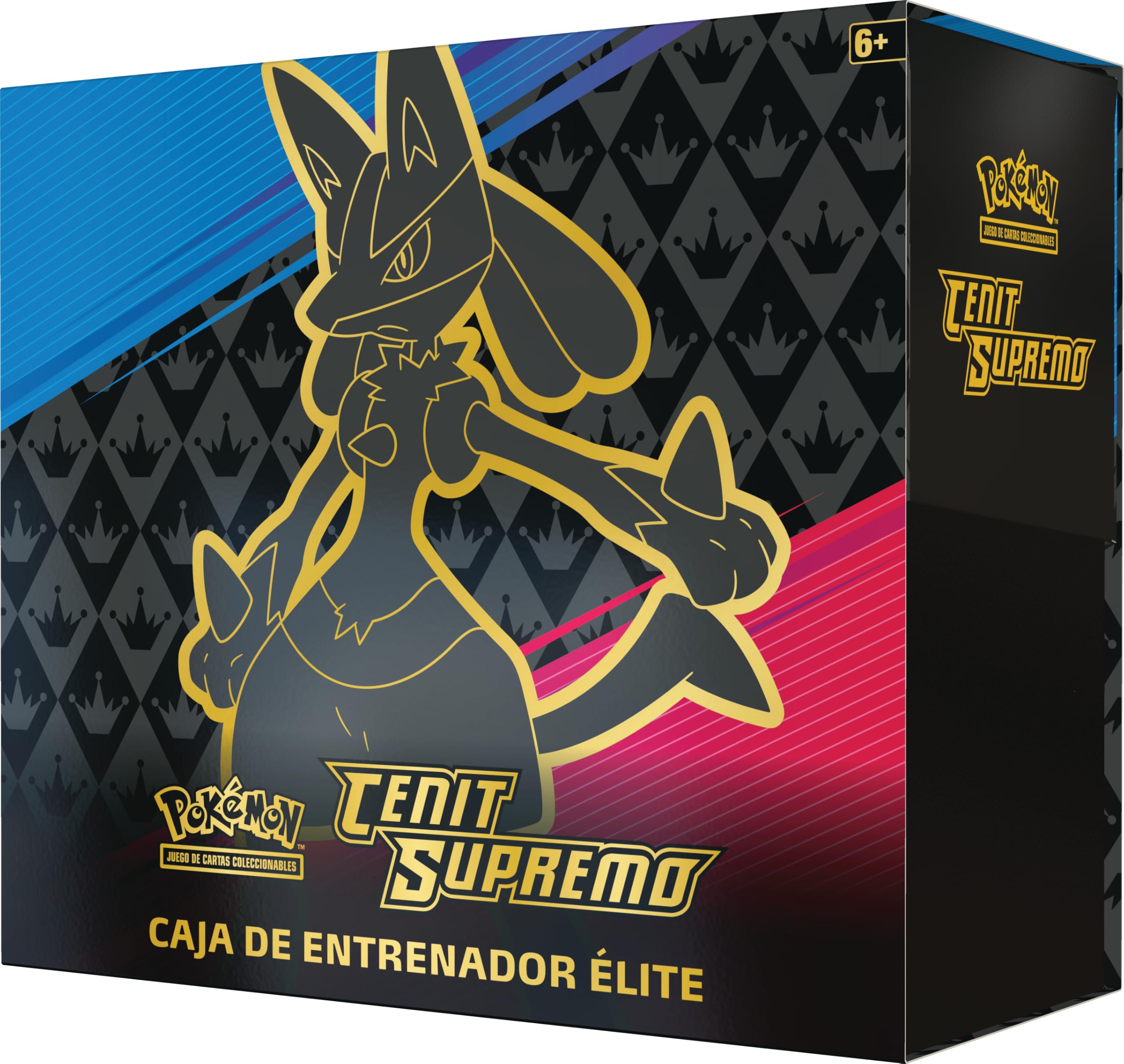 Pokémon JCC: Caja de Entrenador Élite de Cenit Supremo de JCC Pokémon (1 Carta holográfica grabada en Relieve, 10 Paquetes de Mejora y Accesorios prémium)