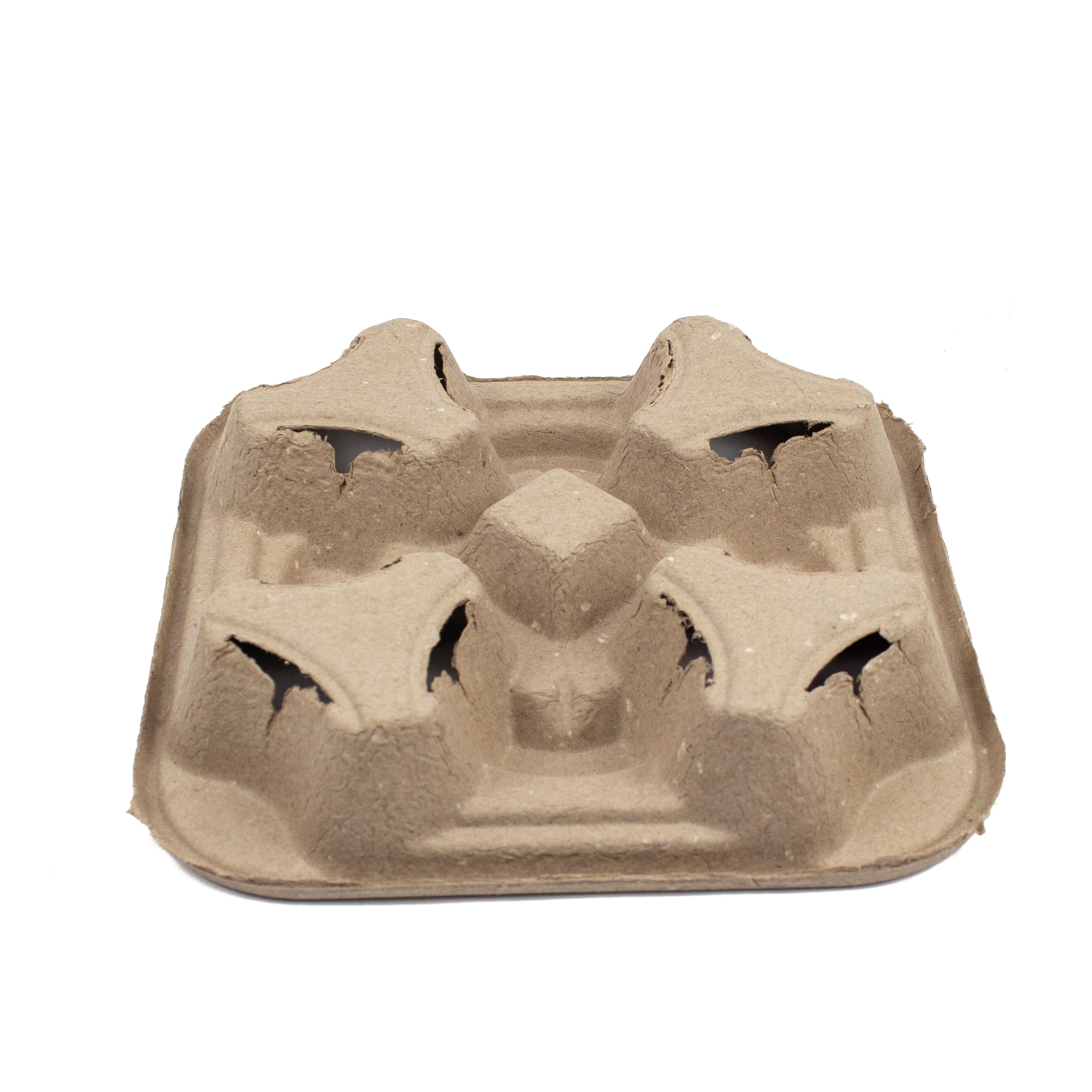 Einweg Becherträger für 4 Pappbecher Becherhalter Transporthilfe 300 Stk. Getränkehalter Tablett Tassenträger für Kaffee to Go Becher Cupholder Cup Carrier aus Pappe (300, für 4 Becher)