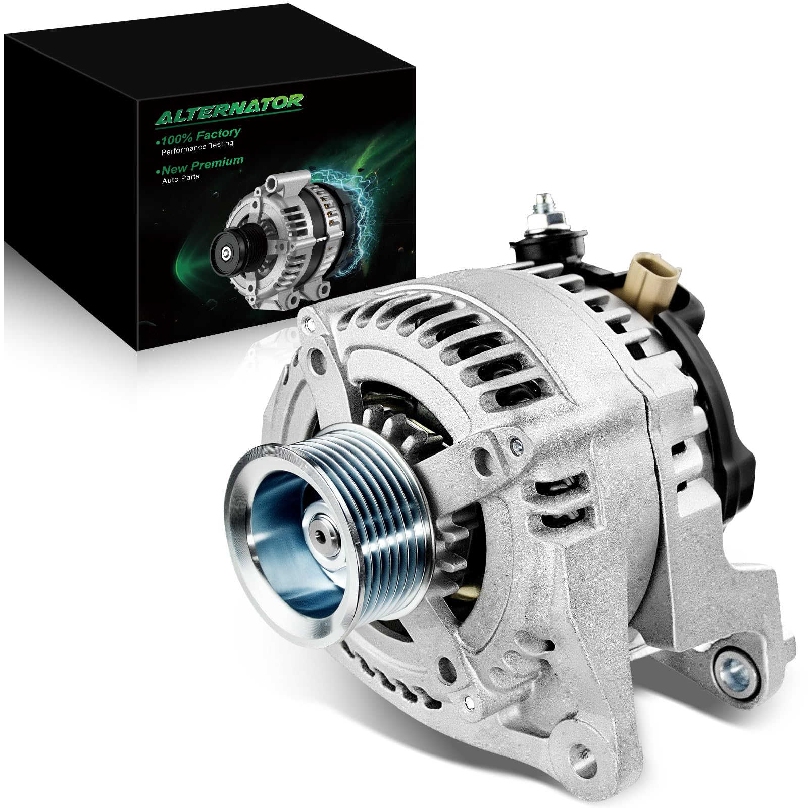 Photo 1 of SZKAIDAG Upgraded Alternator for:-Dodge for:-Ram 1500 2500 3500 Laramie Slt St 2003 2004 2005 2006 5.7L, Durango 2004 2005 2006 5.7L, 12V 160Amp 7-Groove Pulley CW OE# 56028697AA, 13988N (ALL-NEW)