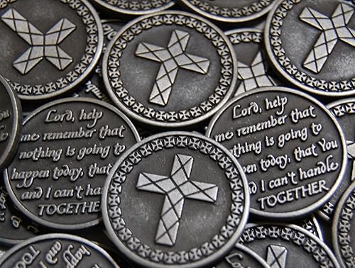 Juego de 10 monedas con fichas de bolsillo Lord Help Me Remember