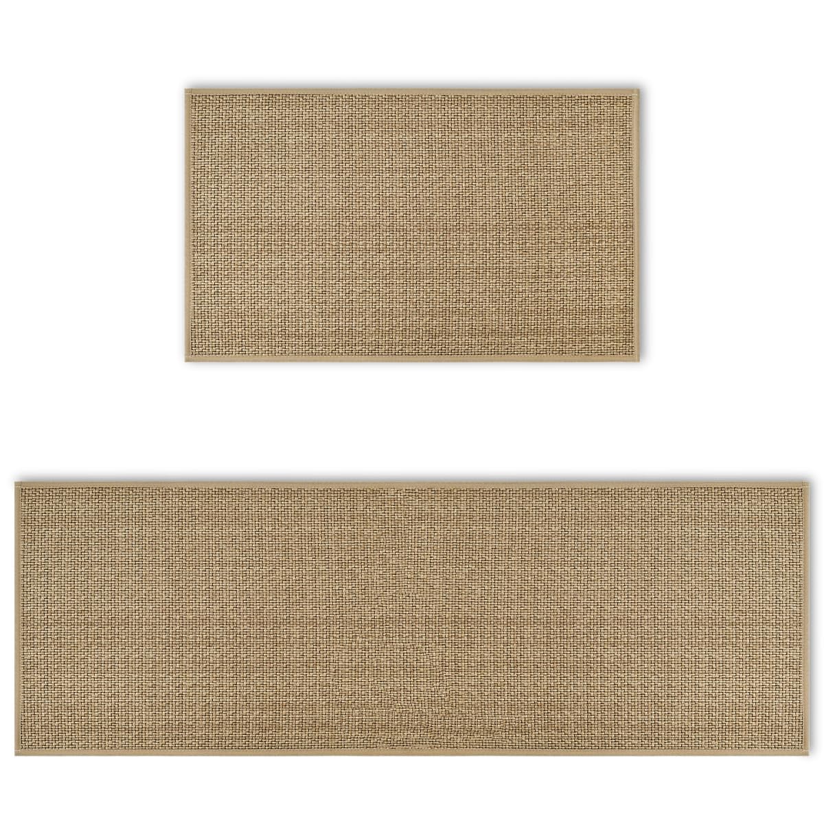 Artoid Mode Tapis de cuisine absorbants pour décoration intérieure et extérieure, tapis de cuisine lavables 43 x 73 cm et 43 x 118 cm, lot de 2