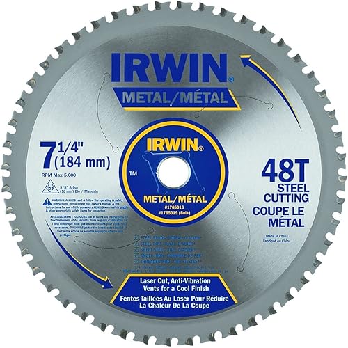 IRWIN Tools Hoja de sierra circular de corte de metal 7 14 pulgadas 48T 4935555