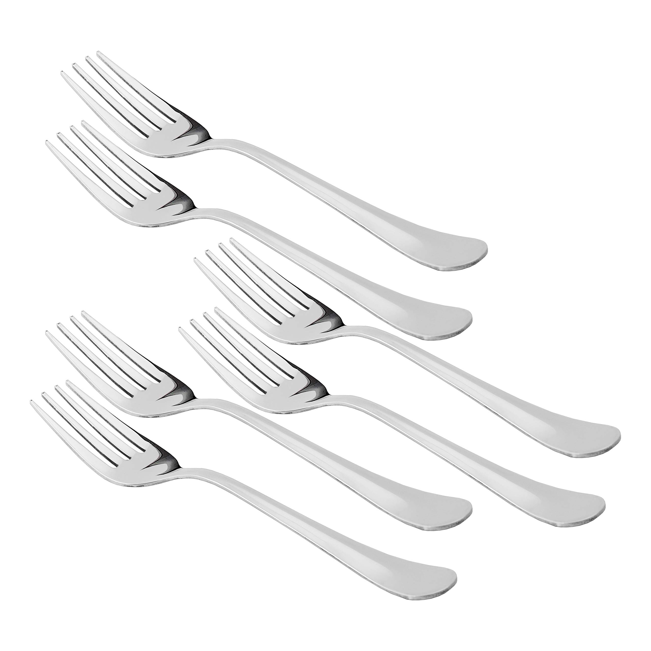 Sumeet Stainless Steel Dessert/Table Forks Set of 6 Pc – (18.2cm L) (1.6mm Thick)