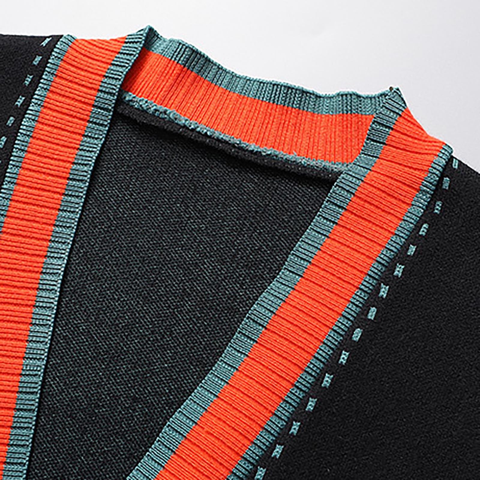 Jersey Hombre Invierno SuéTer Manga Larga Abrigo Suéter Hombre, Estilo Casual Exterior con Botones Impresos, Manga Larga para Otoño Invierno